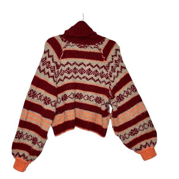 Free People Check Me Out Cropped Turtleneck Sweater | L - Picture 6 of 10